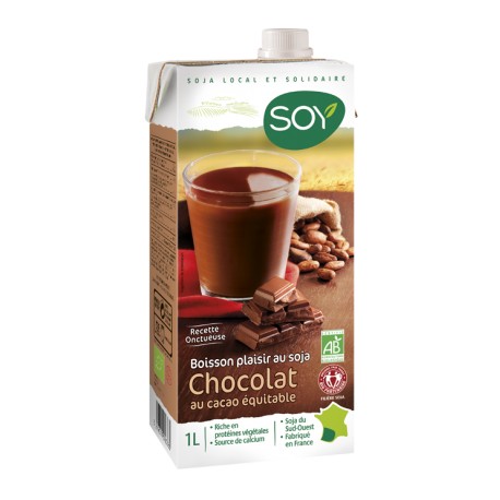Boisson végétale Bio Soja Chocolat Bio 1L-SOY