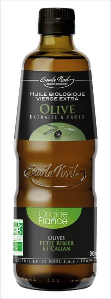 Huile d'Olive Vierge Extra Bio Origine France - Émile Noël 
