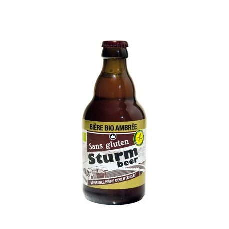 Sturm Bière Bio Ambrée sans Gluten - 33cl - Sturmfrance