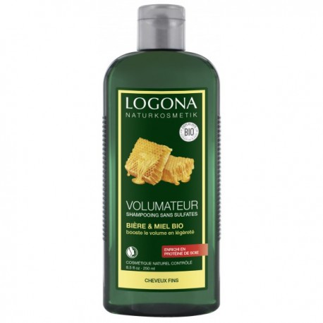 Shampooing Volumateur Miel et Bière Bio - 250mL - LOGONA