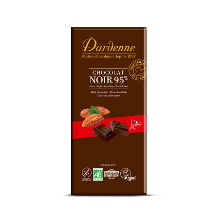 Chocolat Noir 95% Cacao - 90g - Dardenne