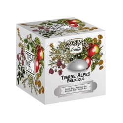 Coffret Tisane Alpes Bio - Provence d'Antan - Boîte Métal 24 Sachets