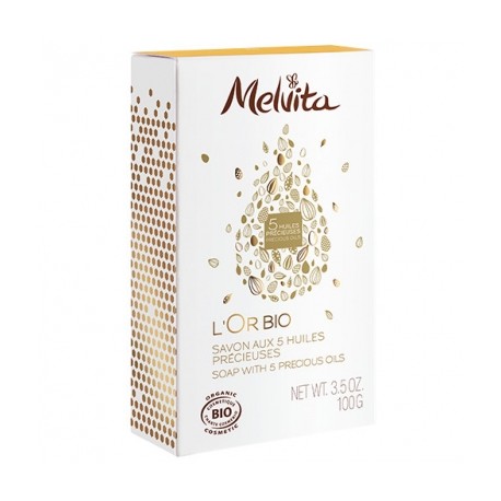 L'Or Bio Savon aux 5 Huiles Précieuses - 100gr - Melvita