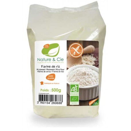 Farine de Riz Sans Gluten 500g-Nature & Cie