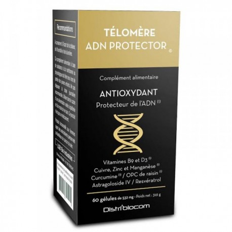 Télomère ADN Protector - 60 Gélules - Distri'biocom