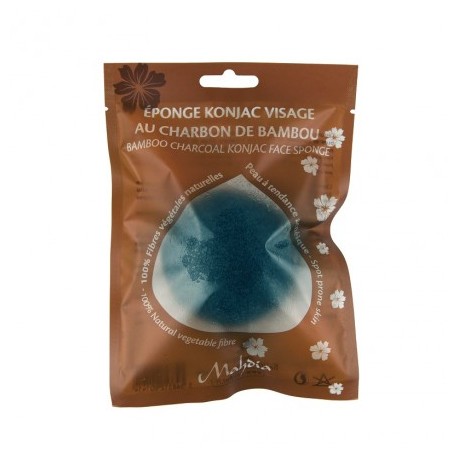 Eponge Konjac Visage au Charbon de Bambou - 1 unité - Beliflor®