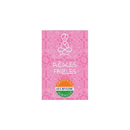 Règles Faibles Bio - 20 Sachets - Atma