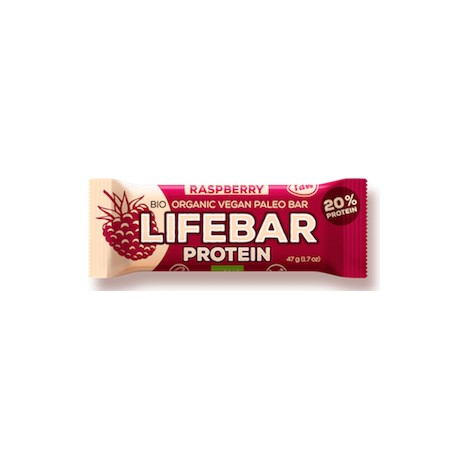 Lifebar Protein Raspberry - 47g - Lifefood