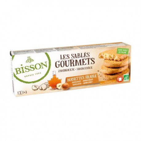 Les Sablés Gourmets Noisettes Erable - 150g - Bisson