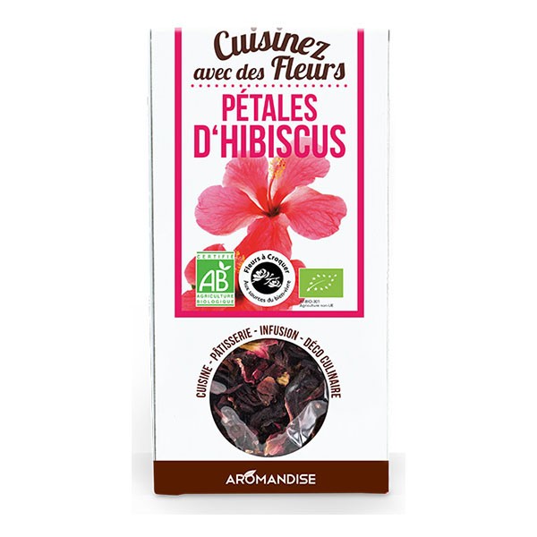 Pétales d'Hibiscus Bio à croquer - Aromandise