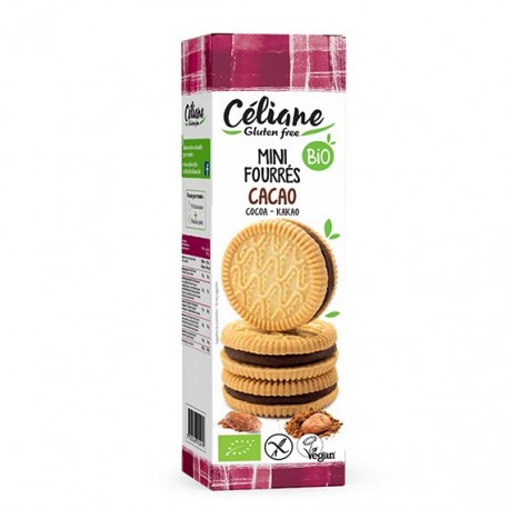 Mini Biscuit Fourrés Cacao - 125g - Céliane