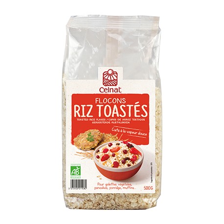 Flocons Riz Toastes - 500g - Celnat