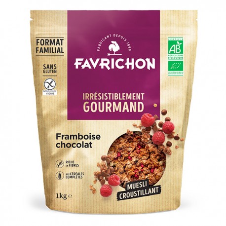 Muesli Croustillant Framboise Chocolat - 1kg - Favrichon