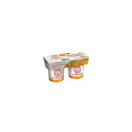 Brassé Chèvre Clémentine - 2x125g - La Chèvrerie