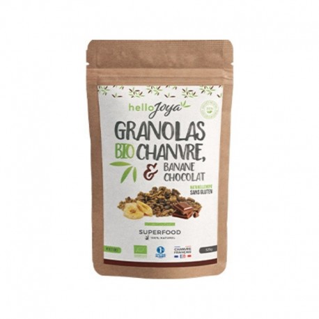 Granola Chanvre Banane Chocolat - 300g - Hello Joya