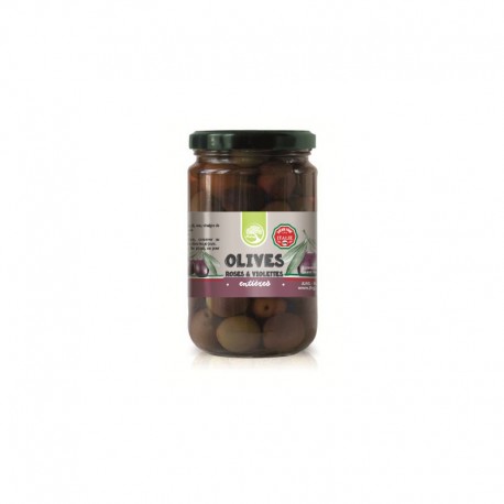 Olives Roses & Violettes Entières - 280g - Philia