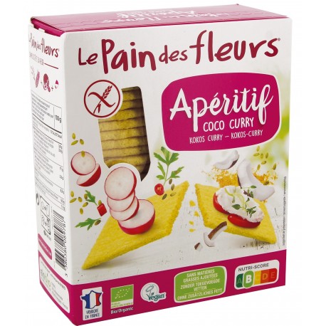 Tartines Craquantes Apéritif Coco Curry - 150g - Le Pain des Fleurs