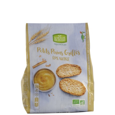 Petits Pans Grillés Épeautre - 225g - Le Moulin du Pivert