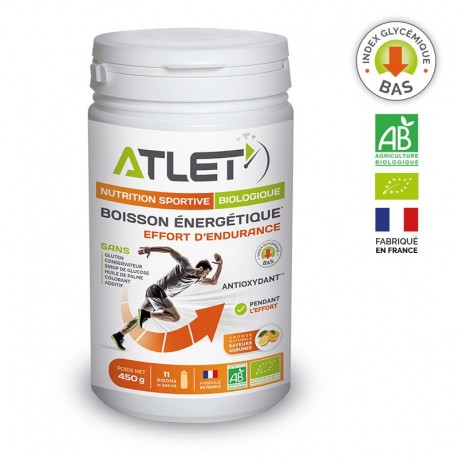 Boisson Énergétique Biologique Agrumes – 450g – Atlet