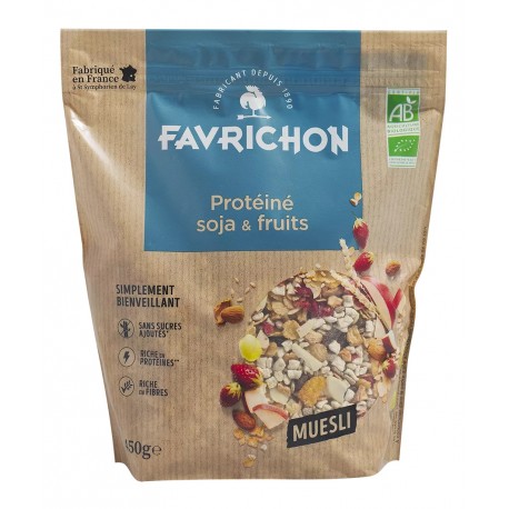 Muesli Bien-être Protéiné Soja & Fruits - 450gr - Joseph Favrichon