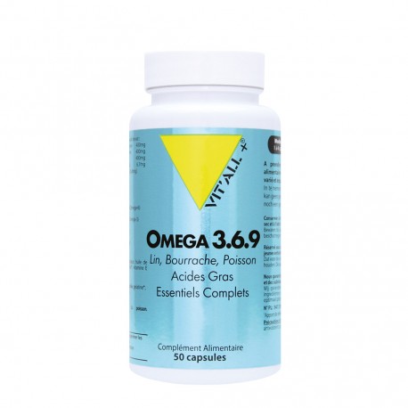 Oméga 3.6.9 - 50 Capsules - Vit'all+