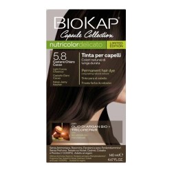 Coloration 5.8 Nutricolor Delicato Châtain Clair Cacao - 140ml - Biokap