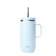 Cold Cup Isotherme avec Anse Pastel Bleu - 600ml - Qwetch