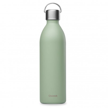 Bouteille Isotherme Active Matt Vert Tilleul - 1000ml - Qwetch