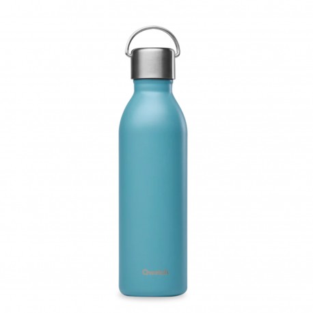 Bouteille Isotherme Active Matt Bleu Acier - 600ml - Qwetch