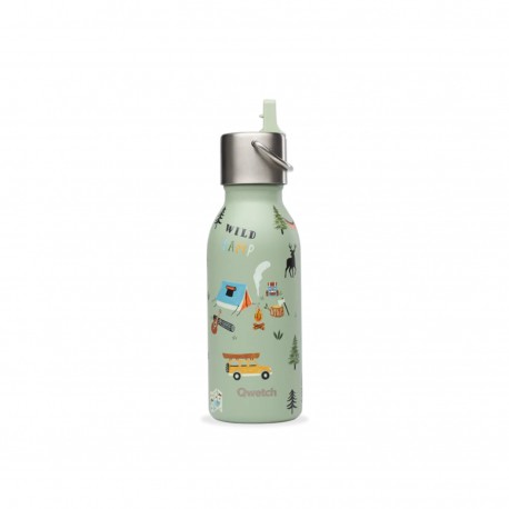 Bouteille Isotherme Kids Yosemite Vert Tilleul - 350ml - Qwetch