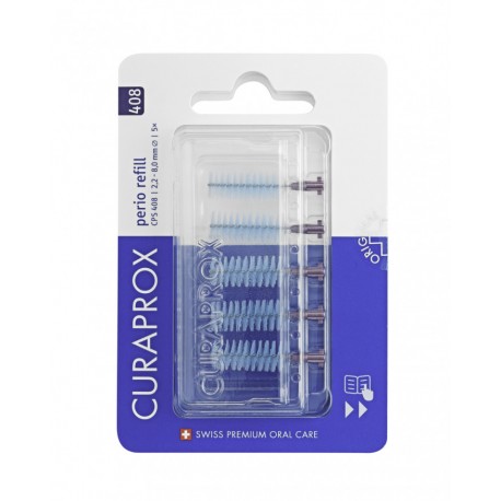 Recharge Brossettes Interdentaires Perio T408 - 5 Pièces - Curaprox