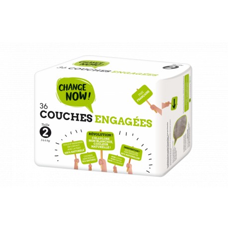 Couches T2 (3 à 6kg) - x36 - Change Now!