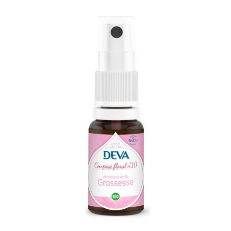 Composé Floral Bach Émotions de la Grossesse - 10ml - Deva