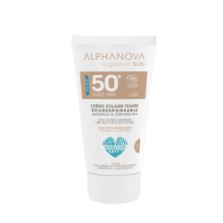 Crème Solaire Bio Teintée Claire SPF50+ - 50g - Alphanova