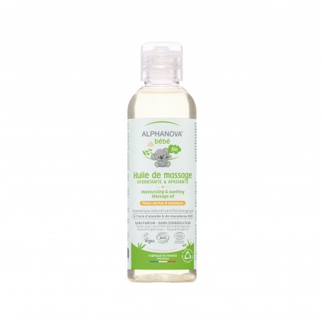 Huile de Massage Bébé Bio - 100ml - Alphanova