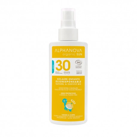 Spray Solaire Bio Haute Protection SPF30 Kids - 125g - Alphanova