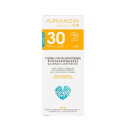 Crème Solaire Bio Hypoallergénique SPF30 - 50g - Alphanova