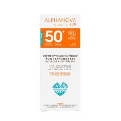 Crème Solaire Bio Hypoallergénique SPF50+ - 50g - Alphanova