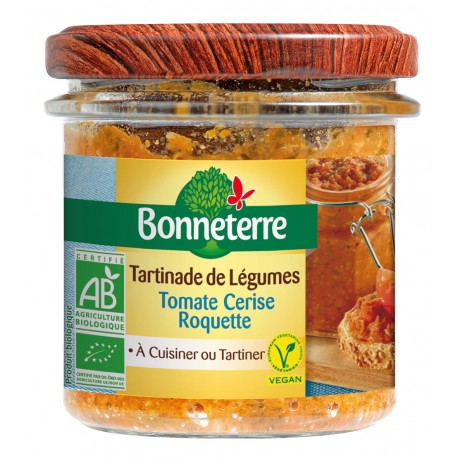 Tartinade Tomate Cerise Roquette - 135g - Bonneterre