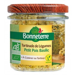 Tartinade de Légumes - Petit Pois Basilic - 135g - Bonneterre