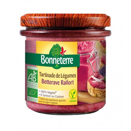 Tartinable Betterave Raifort - 135g - Bonneterre