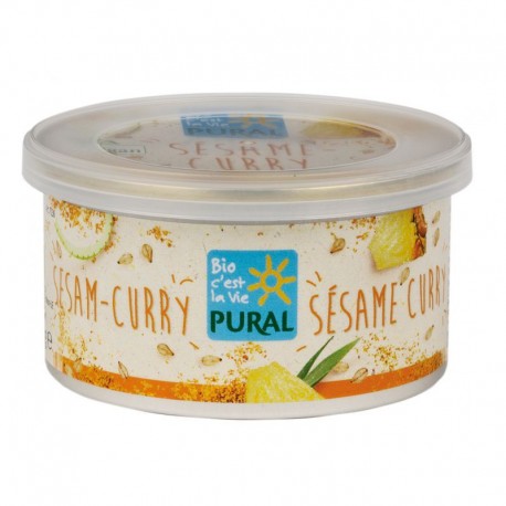 Pâte Végétale Sésame Curry Sans Huile de Palme - 125g - Pural