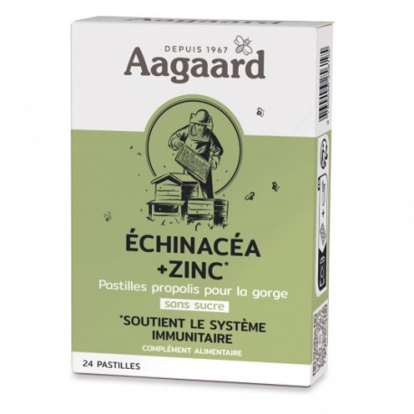 Propolentum Echinacea Zinc - 24 Pastilles - Aagaard Propolis