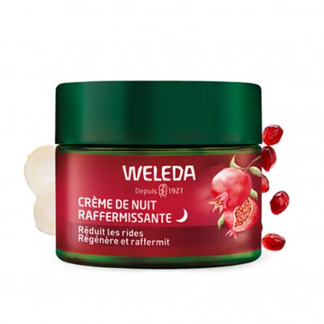 Crème de Nuit Raffermissante Grenade & Peptides de Maca - 40ml - Weleda