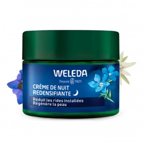 Crème de Nuit Redensifiante Gentiane Bleue & Edelweiss - 40ml - Weleda