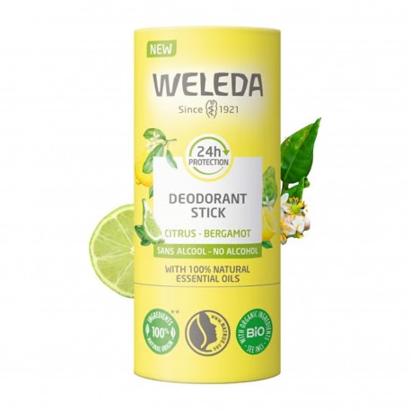 Déodorant Solide 24h Citrus Bergamote - 50g - Weleda