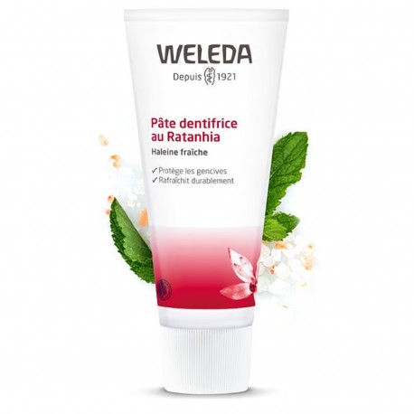 Pâte dentifrice au Ratanhia - 75ml - Weleda