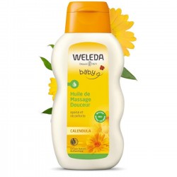 Huile de Massage Douceur au Calendula pour Bébé - 200ml - Weleda