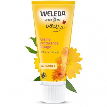 Crème Protectrice Visage au Calendula Bébé - 50ml - Weleda