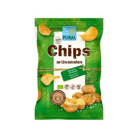 Chips Salées Romarin et Thym – 120g – Pural